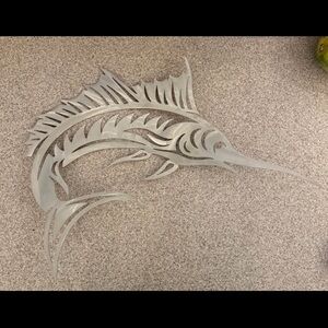 Silver Fish Wall Art Decor